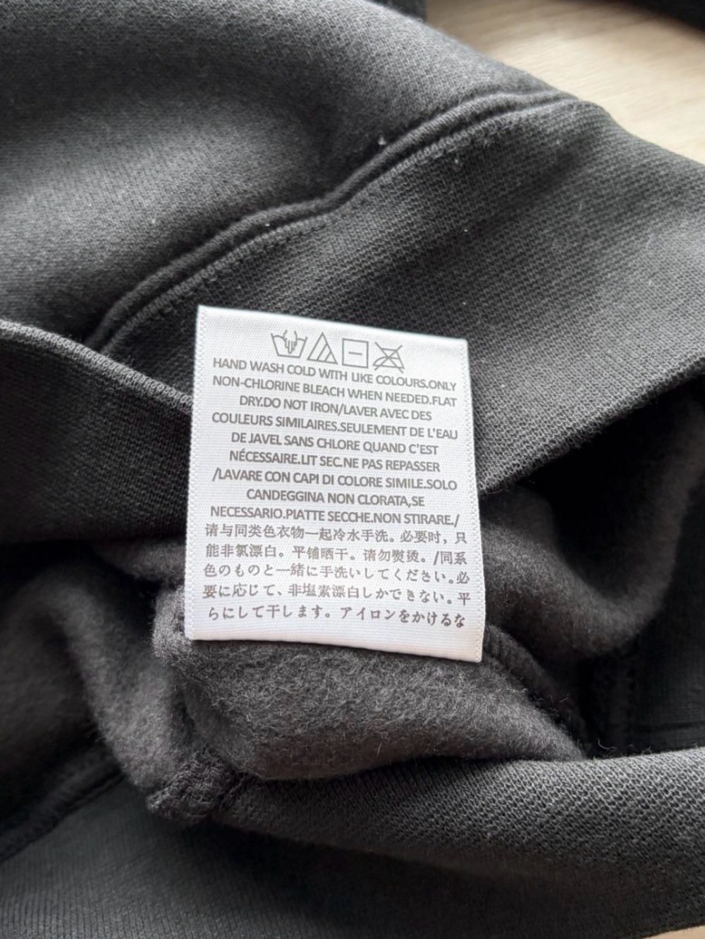 ESSENTIALS Black Men's Classic Pullover Hoodie ALL SIZES - Picture 3 of 3